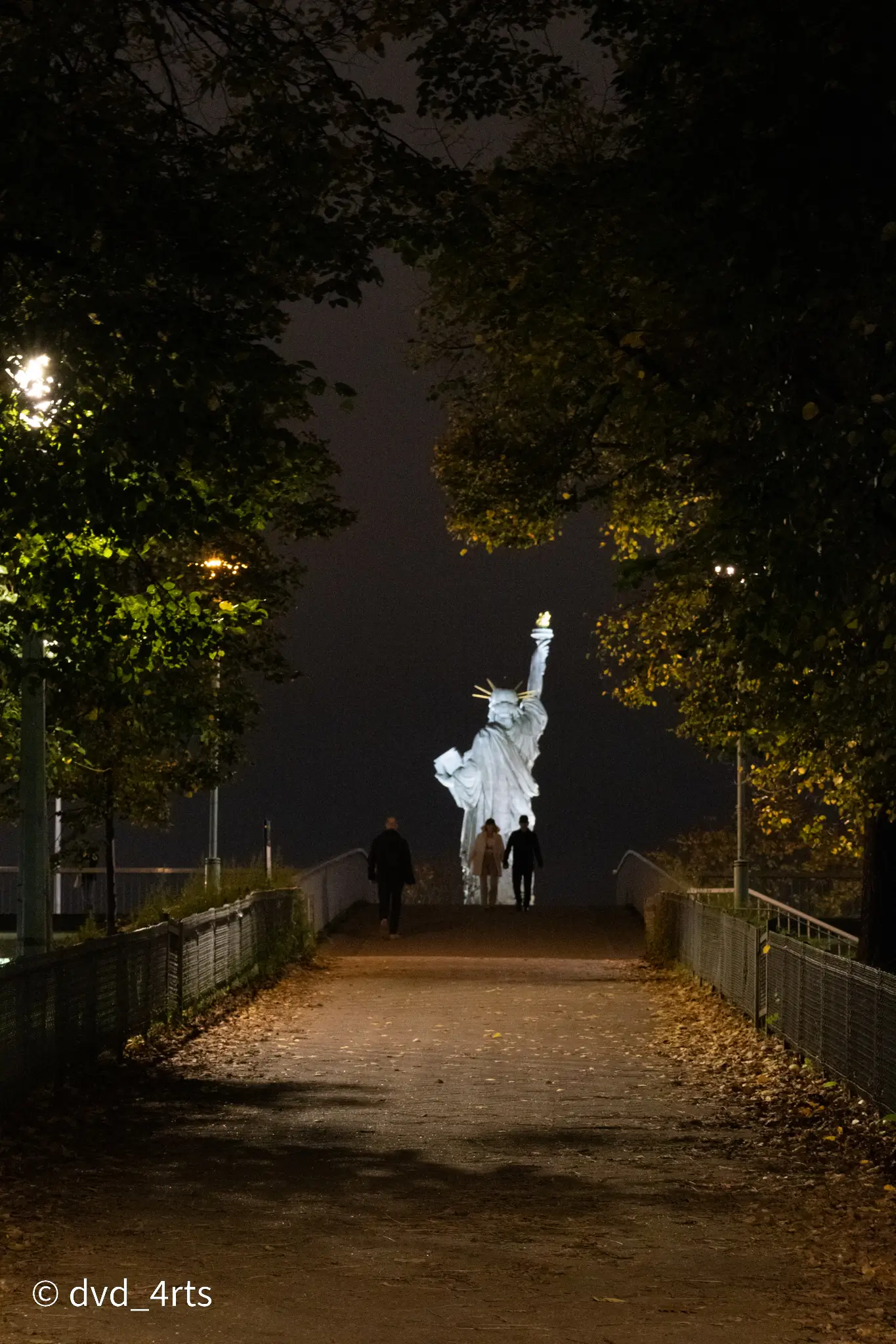 La Statue de la Liberté vue de l'île aux Cygnes